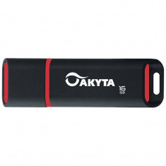 Memorie USB Akyta Kyoto Line 16GB USB 2.0 Black Red foto