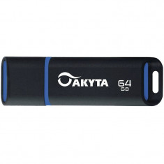 Memorie USB Akyta Kyoto Line 64GB USB 2.0 Black Blue foto