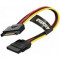 4World 08553 Cablu extensie HDD 15 pin SATA 20cm