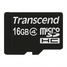 Card Transcend microSDHC 16GB Clasa 4 foto
