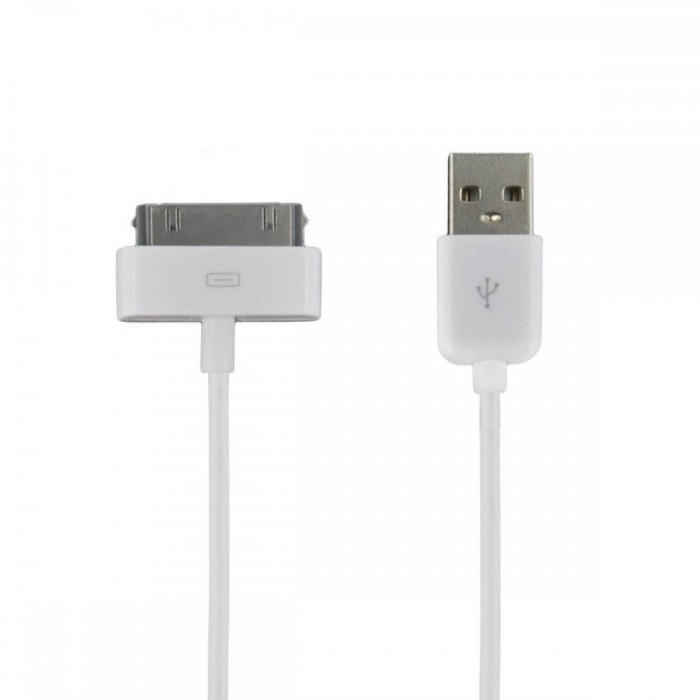 Cablu de date 4World USB 2.0 iPad/iPhone/iPod White Cablu de date 4World USB 2.0 iPad/iPhone/iPod White