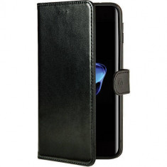 Husa Flip Cover Celly WALLY801BE Agenda Black Edition Negru pentru Apple iPhone 7 Plus foto