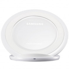 Stand de birou cu incarcare wireless Samsung Charging Pad Samsung Galaxy S7 G930 / Galaxy S7 Edge G935 Alb foto