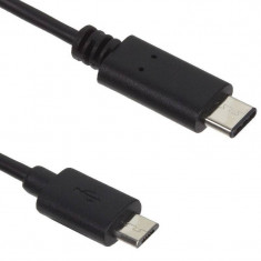 Cablu de date Kit CMUSBDAT USB-C 2.0 M - microUSB M 0.9 m negru foto