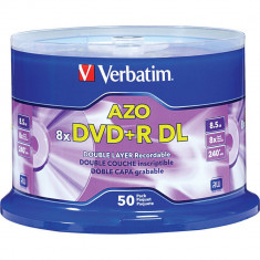Mediu optic Verbatim DVD+R DL 8.5GB 8x wide printable surface 50 bucati foto