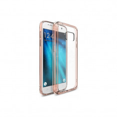 Husa Protectie Spate Ringke FUSION ROSE GOLD pentru Samsung Galaxy S7 cu folie protectie display bonus foto