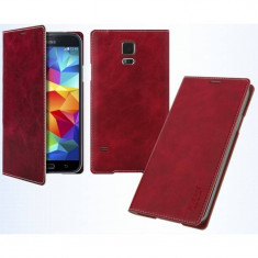 Husa Flip Cover Arium Design 232041-LGG3-RD Mustang Book Battery Cover rosie pentru LG G3 foto