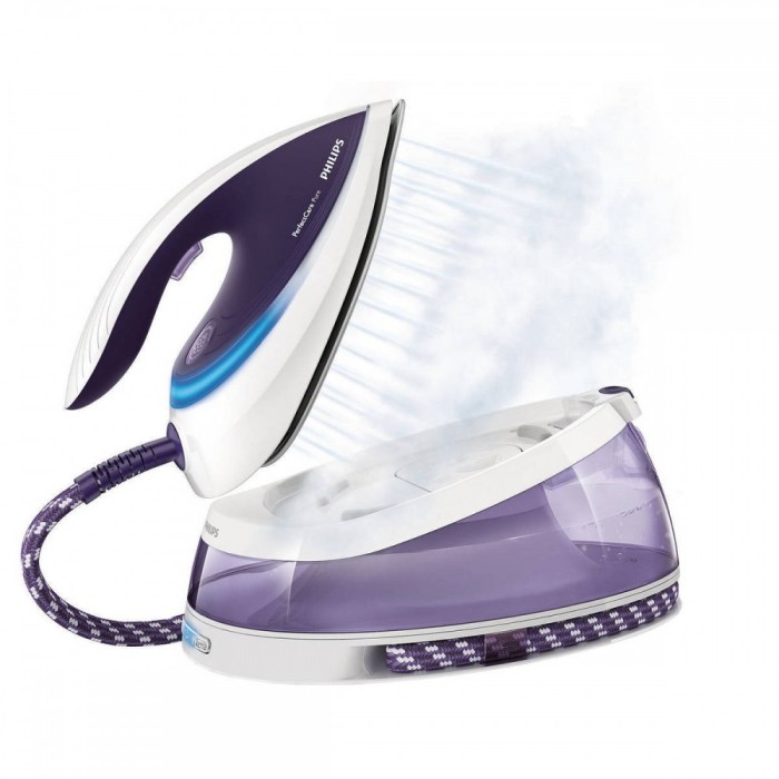 Statie de calcat Philips GC7635/30 PerfectCare Pure 2400W alb / mov foto mare Statie de calcat Philips GC7635/30 PerfectCare Pure 2400W alb / mov foto mare