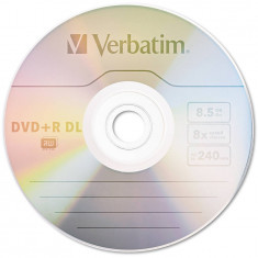 Mediu optic Verbatim DVD+R DL 8.5GB 8x Argintiu mat foto