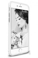 Husa Protectie Spate Ringke Slim Frost White pentru Apple iPhone 7 si folie protectie display foto
