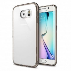 Husa Protectie Spate Ringke Fusion Smoke Black + Bonus folie protectie display pentru Samsung Galaxy S6 Edge Plus foto