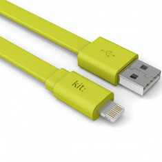 Cablu de date Kit IP5USBFRESHGN Fresh Apple Lightning MFI LED 1m verde foto