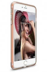 Husa Protectie Spate Ringke Air Rose Gold pentru Apple iPhone 7 Plus si folie protectie display foto