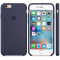 Husa Protectie Spate Apple Silicone Case Midninght Albastru pentru Iphone 6s