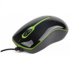 Mouse optic Gembird MUS-U-004-G Negru Verde foto