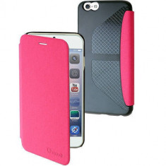Husa Flip Cover Muvit 96952 Denim roz pentru Apple iPhone 6 Plus foto