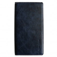 Husa Flip Cover Arium Design 990400-SGN4E-NV Boston Diary Book albastru navy pentru Samsung Galaxy Note 4 Edge foto