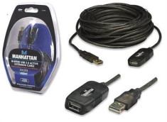 Cablu Manhattan tip USB A-A M/F 10m foto