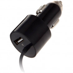 Incarcator auto Serioux SRXA-SC42 USB plus cablu MicroUSB negru foto