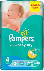 Scutece PAMPERS Active Baby 4 Maxi Jumbo Pack 70 buc foto