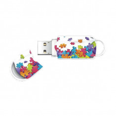 Memorie USB Integral Xpression Puzzle Mix 8GB USB 2.0 White foto