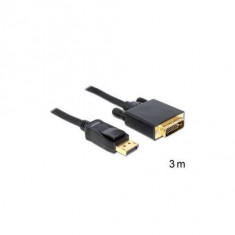 Cablu Delock DisplayPort Male - DVI 24+1 Male 3m negru foto