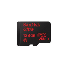 Card Sandisk microSDXC Ultra 128GB Clasa 10 80Mbs UHS-I cu adapter SD foto