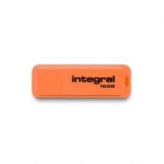 Memorie USB Integral Neon 16GB USB 2.0 Orange foto