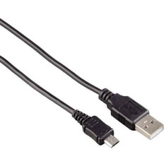 Hama 106618 Cablu de date universal microUSB-USB negru foto