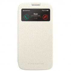 Husa Flip Cover Goospery Viva Window White pentru Samsung Galaxy S6 foto