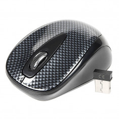 Mouse Tracer Fiber RF TRM-170W nano USB fara fir Black foto