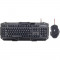 Kit tastatura si mouse Gembird KB-UMGL-01+MUSG-02 USB Black