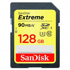 Card Sandisk Extreme SDXC 90Mbs UHS-I U3 128GB Clasa 10 foto