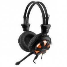 Casti A4Tech Over-Head HS-28-3 Orange-Black foto