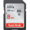Card Sandisk Ultra SDHC 40Mbs UHS-I U1 8GB Class 10