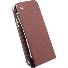 Husa Flip Cover Krusell 76016 Agenda Kalmar Wallet Maro pentru Samsung Galaxy S5 foto