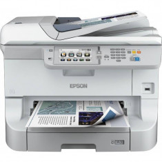 Multifunctionala Epson Workforce WF-8590DWF A3+ Inkjet Color LAN USB Wireless Alb foto