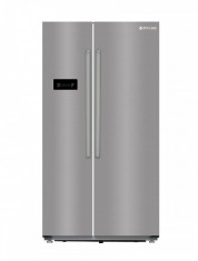 Frigider Side-by-Side Pyramis FSL177 564 Litri NO FROST SMART QUICK FREEZE A+ finisaj Inox foto