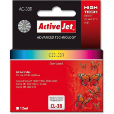 Consumabil ActiveJet Cartus compatibil CL-38 Color Canon (12 ml) foto