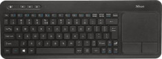 Tastatura Trust Veza Wireless cu touchpad black foto