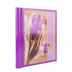 Album foto Procart Purple Flower 10 file autoadezive format 23x28cm coperta carton Mov foto