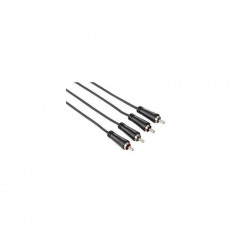 Cablu audio Hama 122272 2x RCA Male - 2x RCA Male 1.5m negru foto