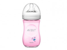 Biberon Philips Avent Natural SCF620/17 260ml roz foto