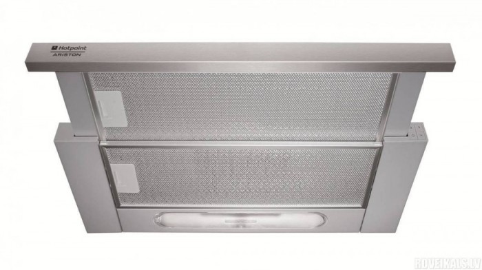 Hota incorporabila Hotpoint Ariston AH 61 CM X 3 viteze 1 motor Inox foto mare Hota incorporabila Hotpoint Ariston AH 61 CM X 3 viteze 1 motor Inox foto mare