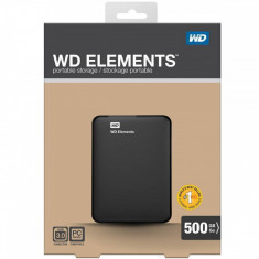 Hard disk extern WD Elements 500GB 2.5&amp;quot; USB 3.0 black foto