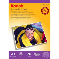 Hartie foto Kodak 20 coli A3 Premium Glossy 230g foto