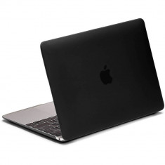 Carcasa de protectie LENTION Sand Series Black pentru Macbook 12 inch foto