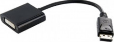 4World Adaptor DisplayPort - DVI-I negru foto