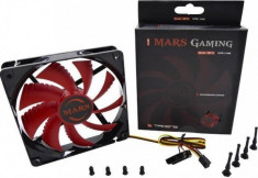 Ventilator Tacens Mars Gaming MF-12 120mm LED Red foto