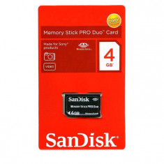 Sandisk Memory Stick PRO Duo 4 GB pentru PSP foto